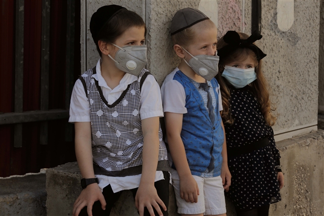 Children, Romema, Jerusalem Covid 19 outbreak July 2020